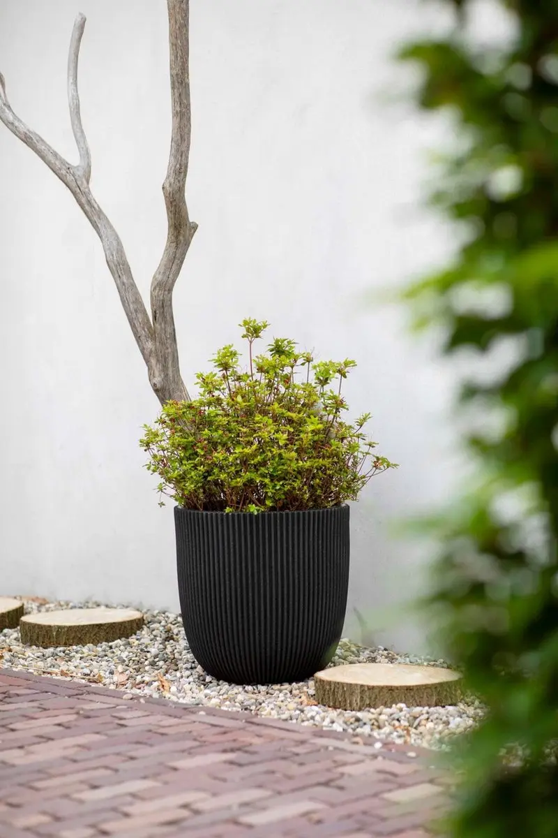Capi Europe Groove NL Bloempot 47L - Ø43cm - Zwart