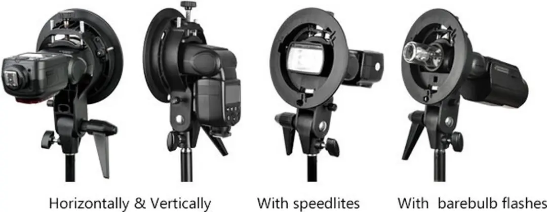 Godox S-Type Bowens Bracket D43378 - Zwart