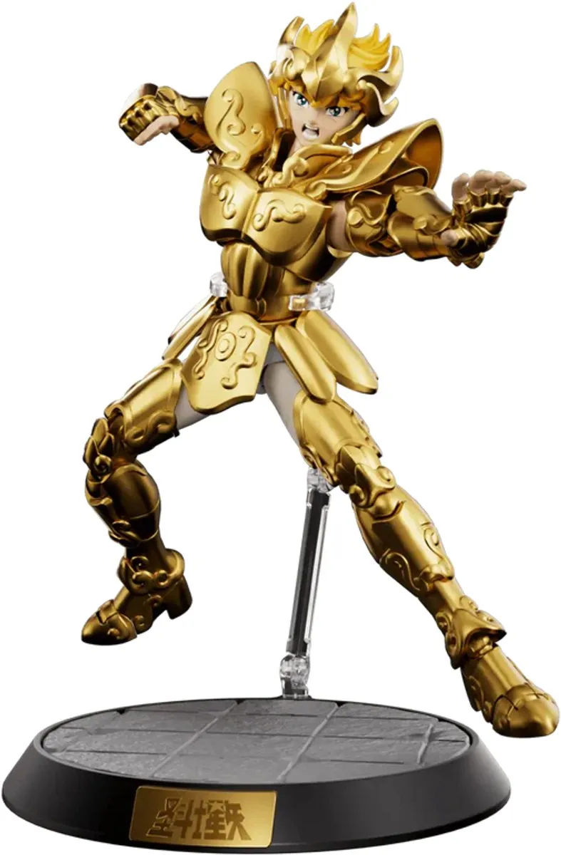 Hasbro Blokees Saint Seiya Leo Aiolia Bouwpakket - 15cm Actiefiguur - Goud