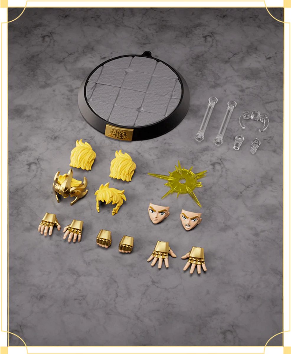 Blokees Saint Seiya Leo Aiolia – Champion Class Model Kit Bouwpakket – 15 cm Actiefiguur – Snap-Fit – Officiële Collectible