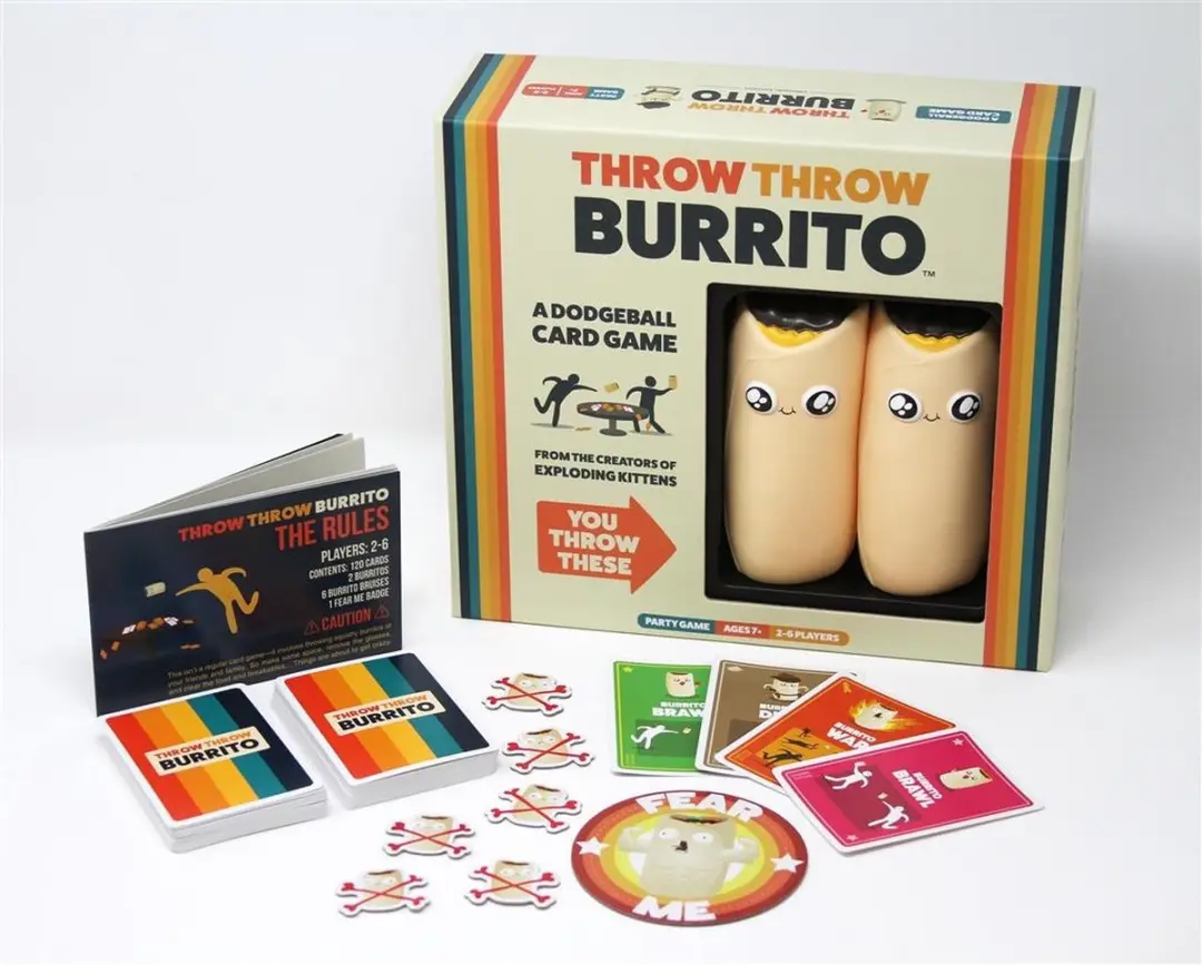 Throw Throw Burrito Exploding Kittens Kaartspel - 2-6 Spelers