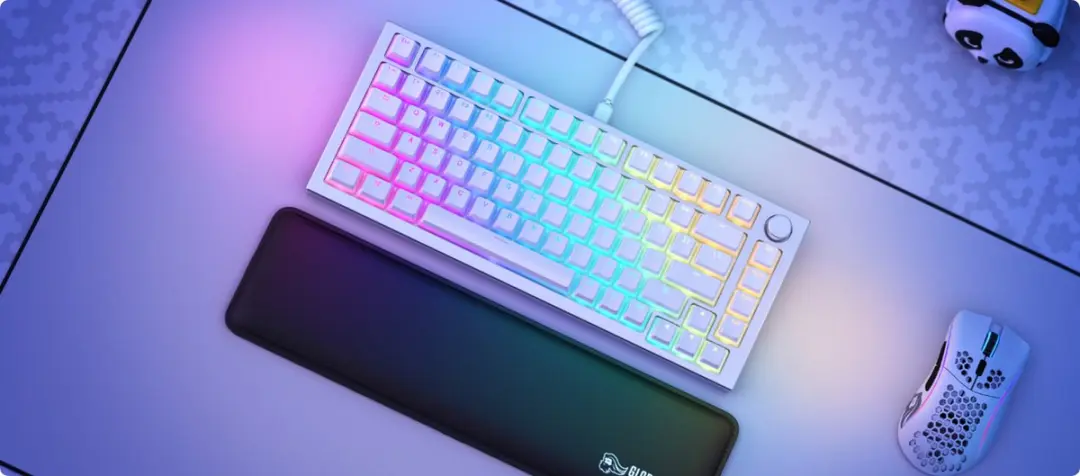 Glorious Aura v2 Keycapset 145 Stuks - ANSI - Wit