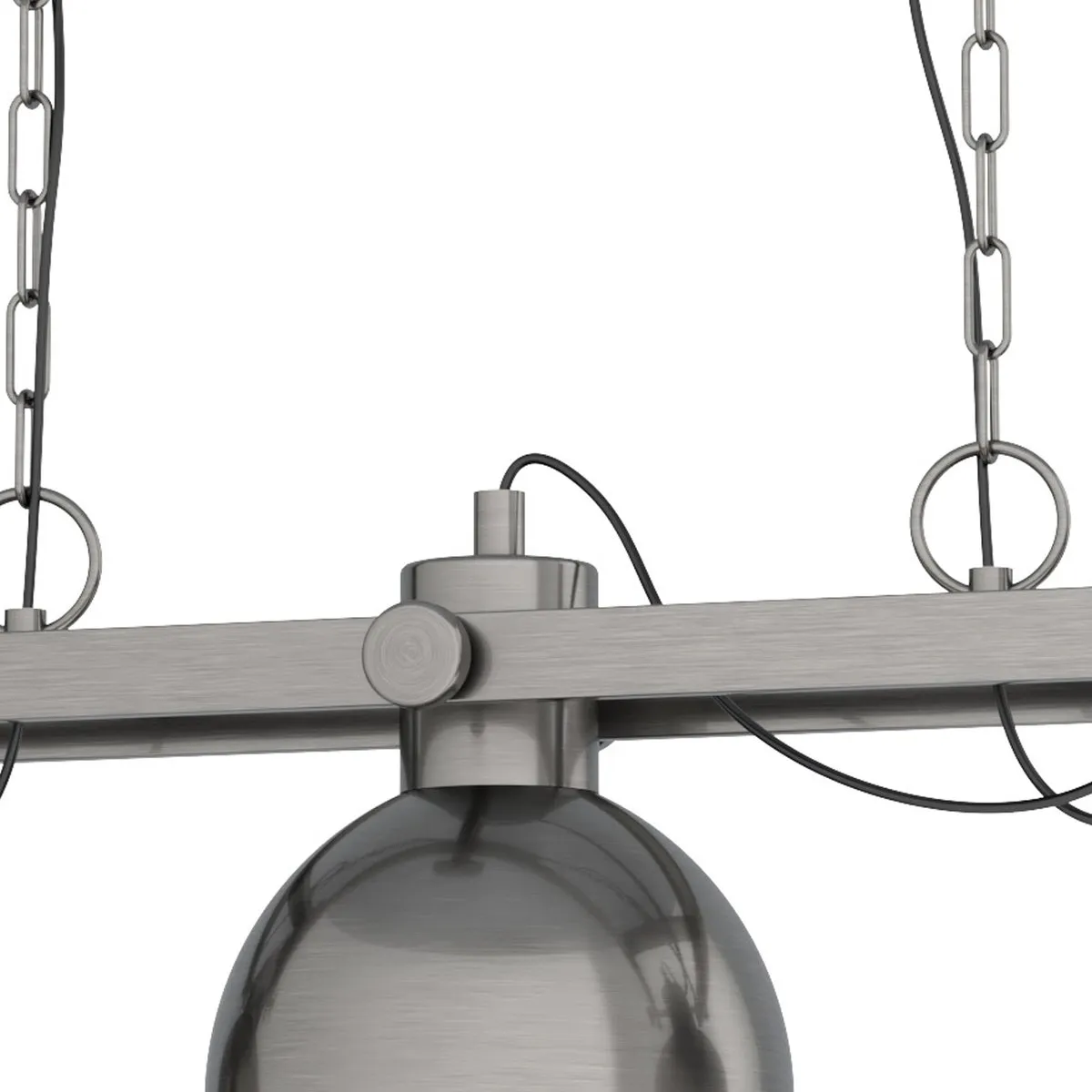 Eglo Lubenham 1 Hanglamp - 3 Lichts - Nikkel Antiek