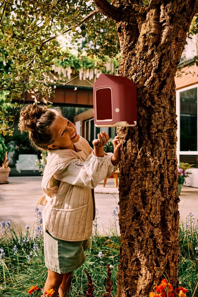 Elho Cosy Bird Feeder 18cm Vogelvoeder - Toscaans Rood - afbeelding 6 van 6