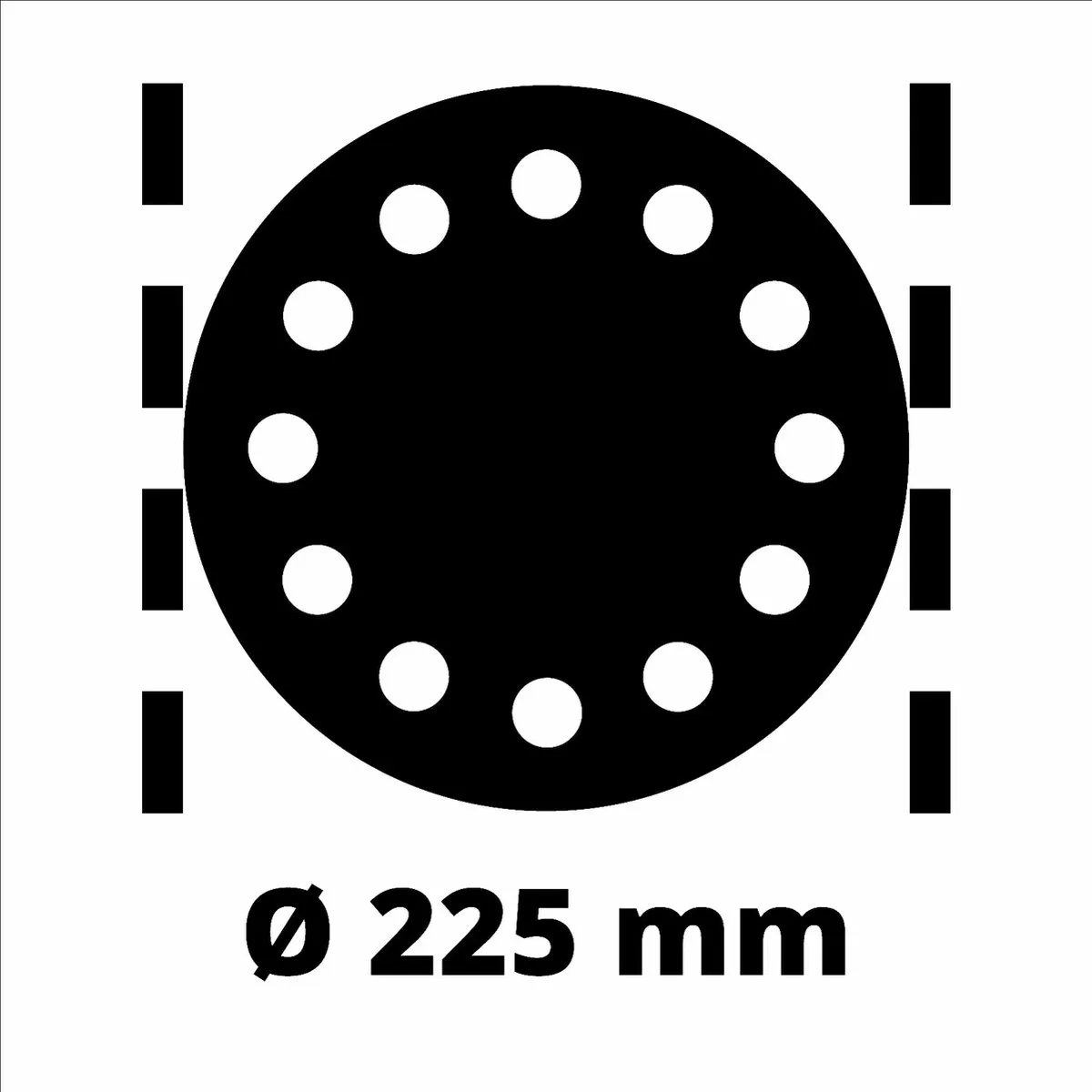 Einhell TC-DWS 225 Wandschuurmachine 1220W - Ø225mm