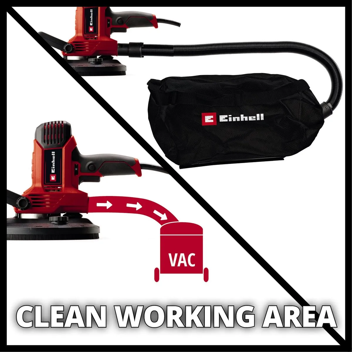 Einhell TC-DWS 225 Wandschuurmachine 1220W - Ø225mm