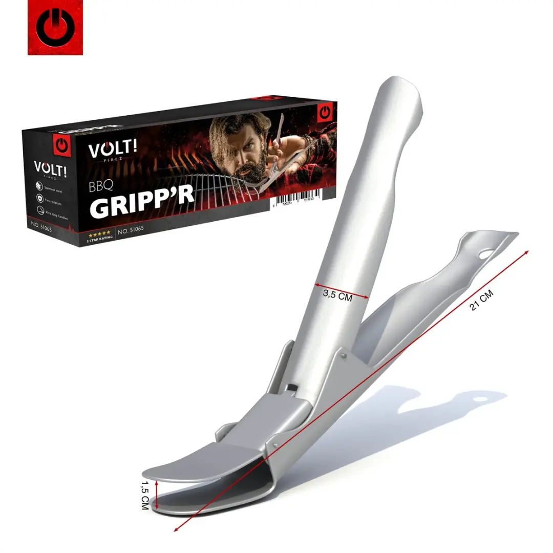 VOLT! Gripp'R Roosterklem RVS - Silver