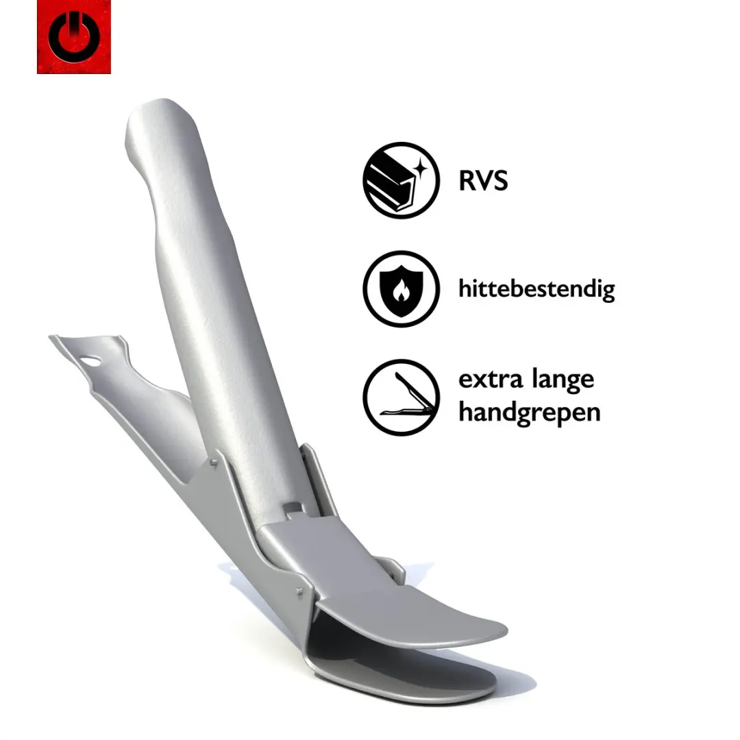 VOLT! Gripp'R Roosterklem RVS - Silver