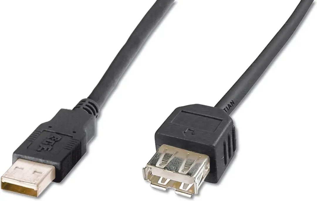 Digitus USB Verlengkabel 3m - USB 2.0 - Zwart
