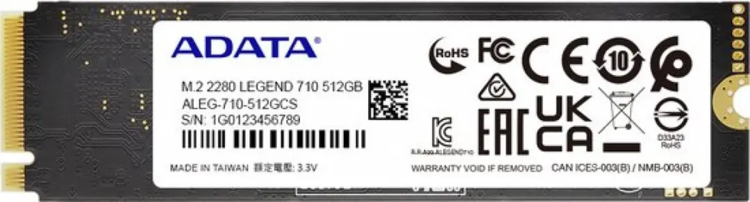 ADATA LEGEND 710 ALEG-710-512GCS M.2 SSD 512GB