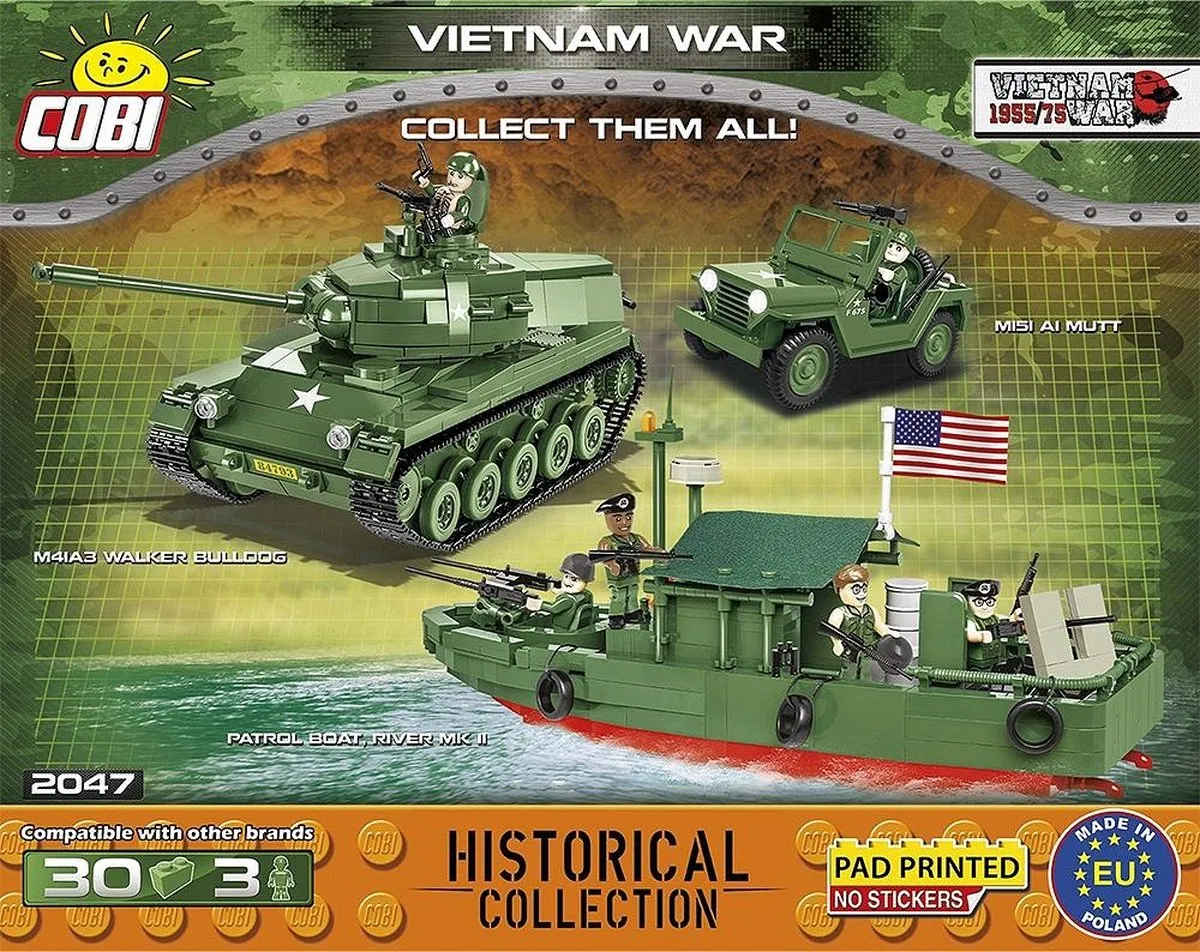 Cobi Vietnam War Bouwpakket 30-delig - 3 Minifiguren