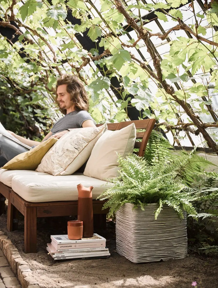 Capi Europe Bloempot Vierkant Rib NL KOFZ903 - 52L - Antraciet