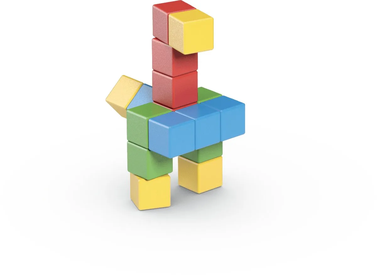 Geomag MagiCube Bouwset 16 Stuks - Multikleur - afbeelding 6 van 6