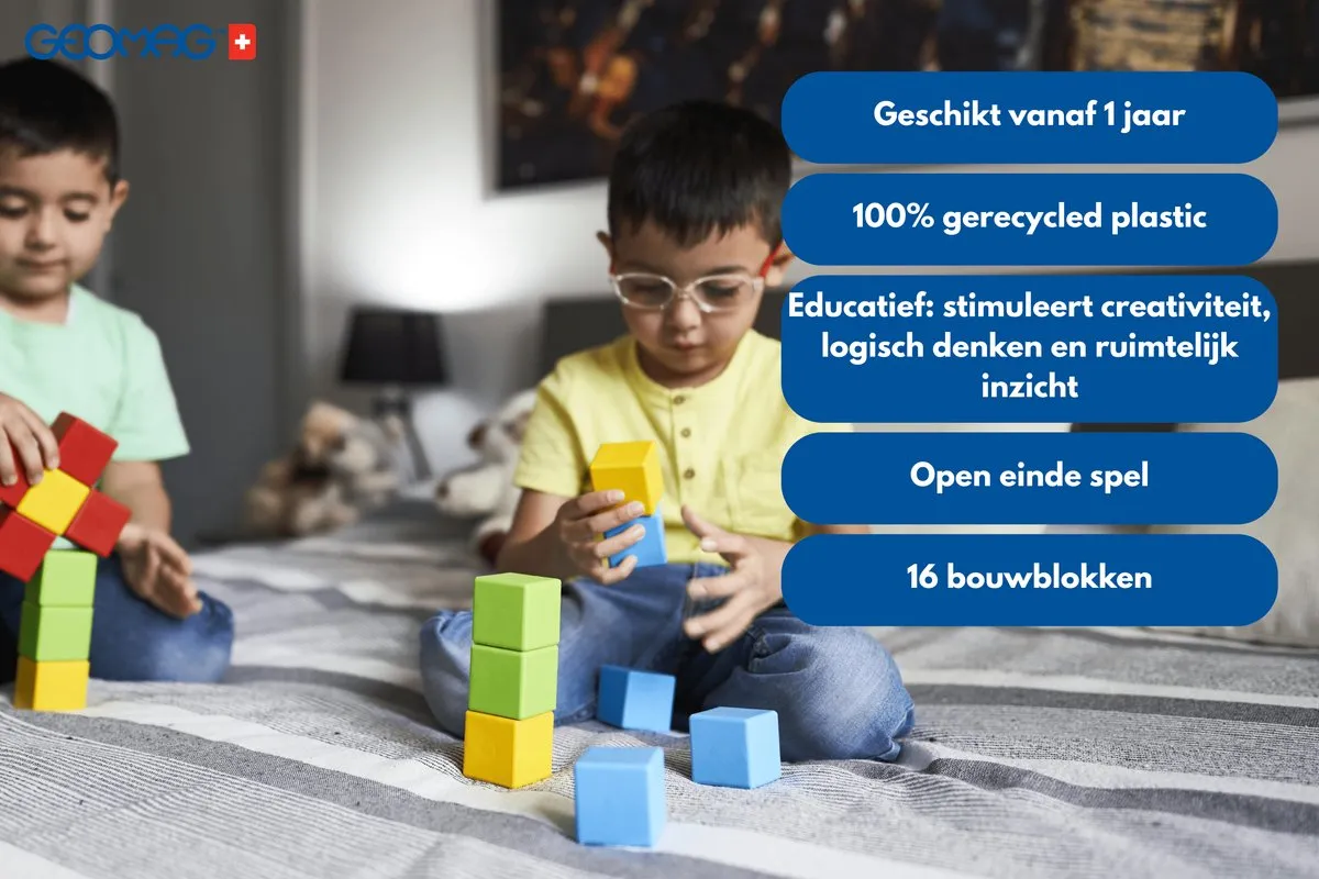 Geomag MagiCube Bouwset 16 Stuks - Multikleur