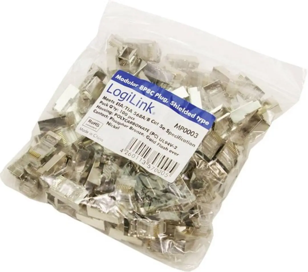 Logilink CAT5e RJ45 Connector - 100 Stuks - Shielded