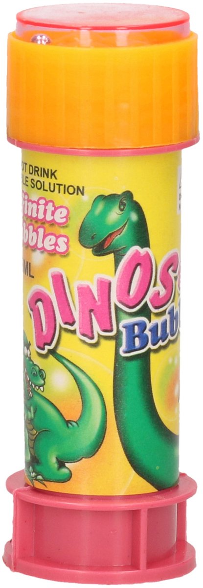 Dinosaurus dinosaurius thema bellenblaas flesjes - 10x - met bal spelletje in dop - 60 ml - voor kinderen