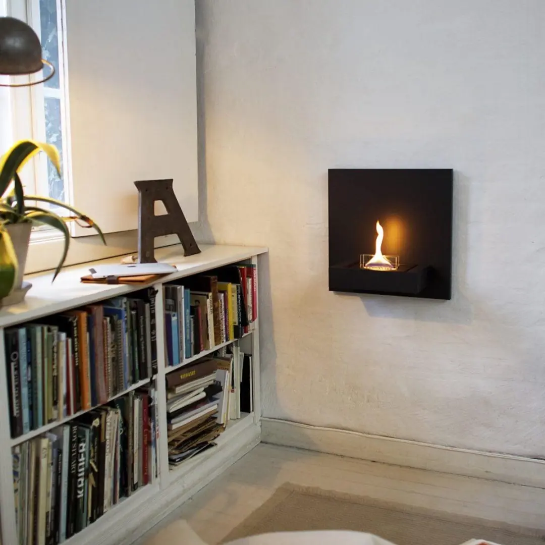 Tenderflame Square 90 Design Sfeerhaard - 1100W - Schwarz - afbeelding 5 van 6