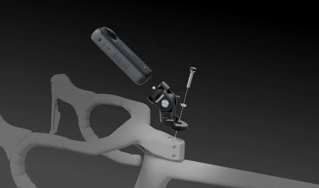 Insta360 Fietsstuurpenhouder 6970357857555 - Zwart