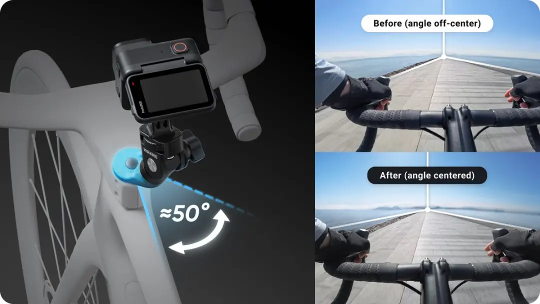 Insta360 Fietsstuurpenhouder 6970357857555 - Zwart - afbeelding 6 van 6