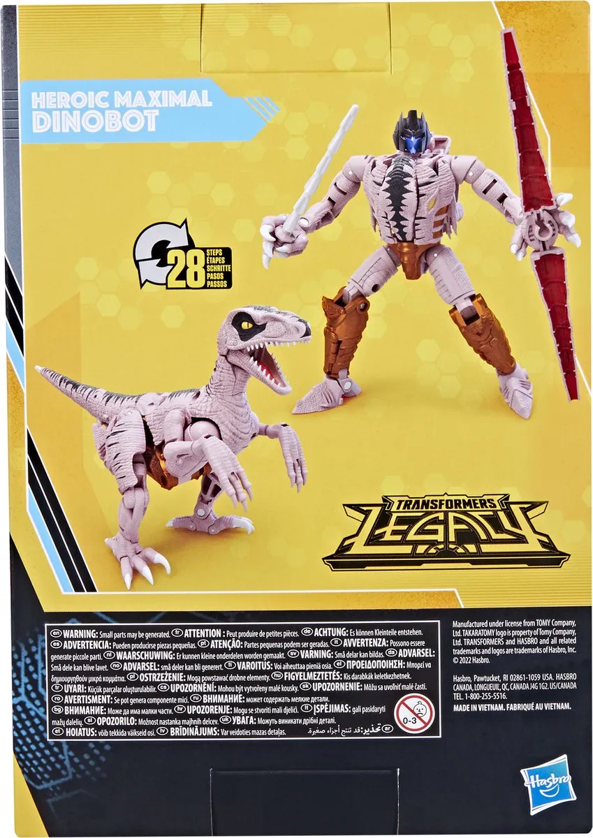 Nerf Transformers Heroic Maximal Dinobot Actiefiguur 18cm - Multicolours