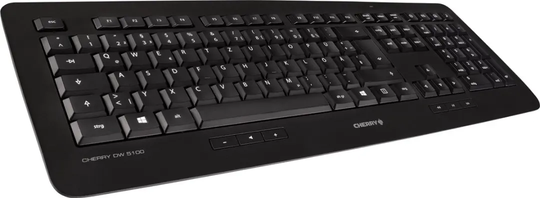 Cherry DW 5100 Draadloos Toetsenbord + Muis - QWERTZ - Zwart