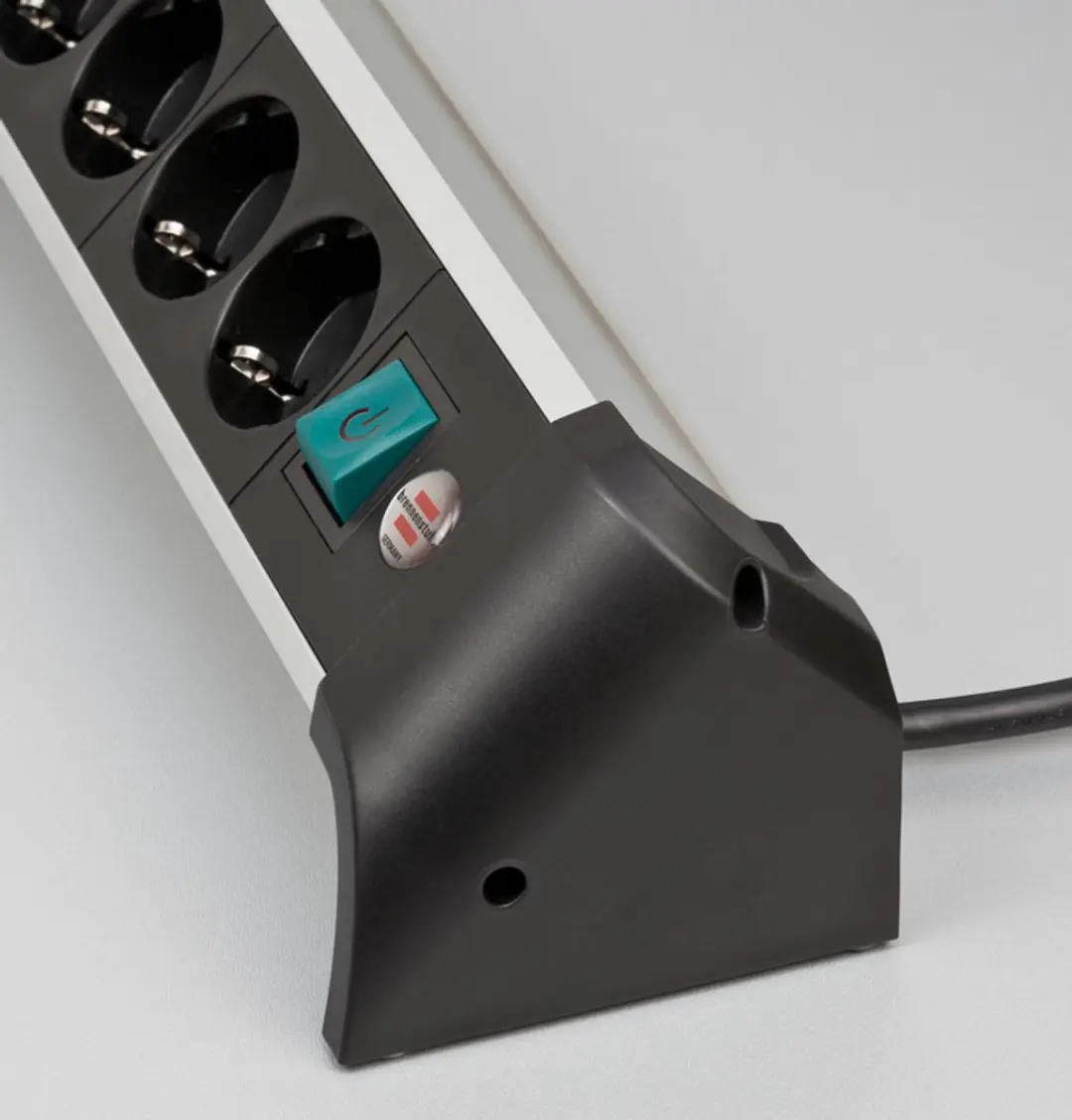 Brennenstuhl Alu-Office-Line USB Stekkerdoos 4x 3600W - Zilver/Zwart
