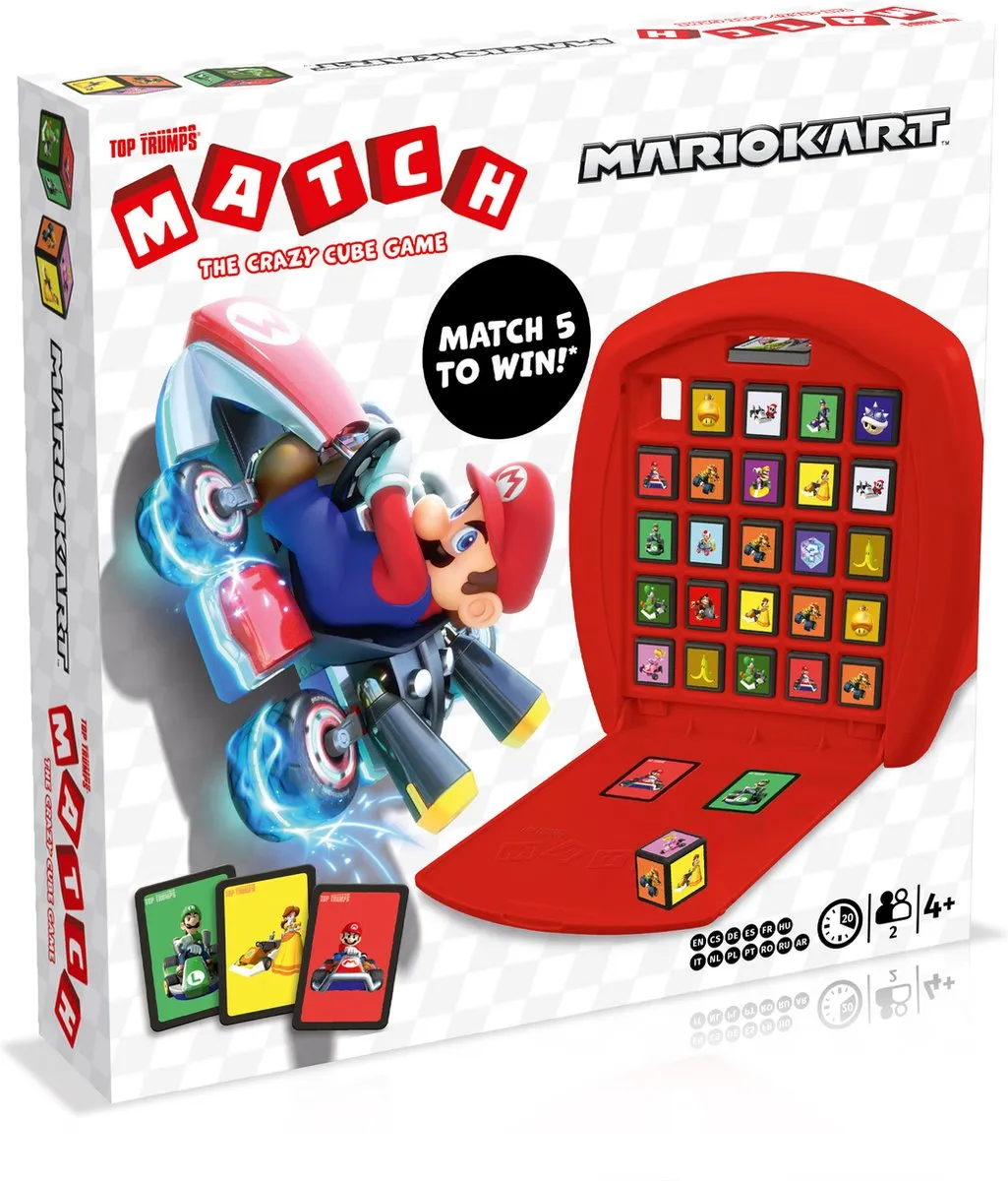 Winning Moves Match 5 op een Rij Super Mario Kart