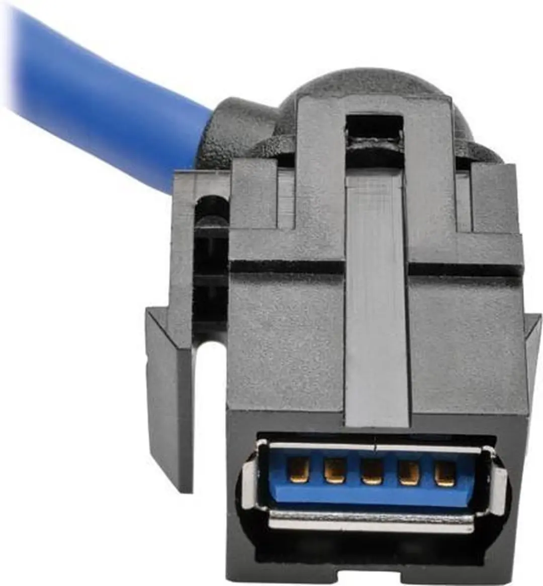 Tripp Lite U324-003-KJ USB-kabel 0,91m - USB A Zwart/Blauw