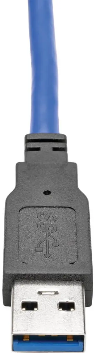 Tripp Lite U324-003-KJ USB-kabel 0,91m - USB A Zwart/Blauw