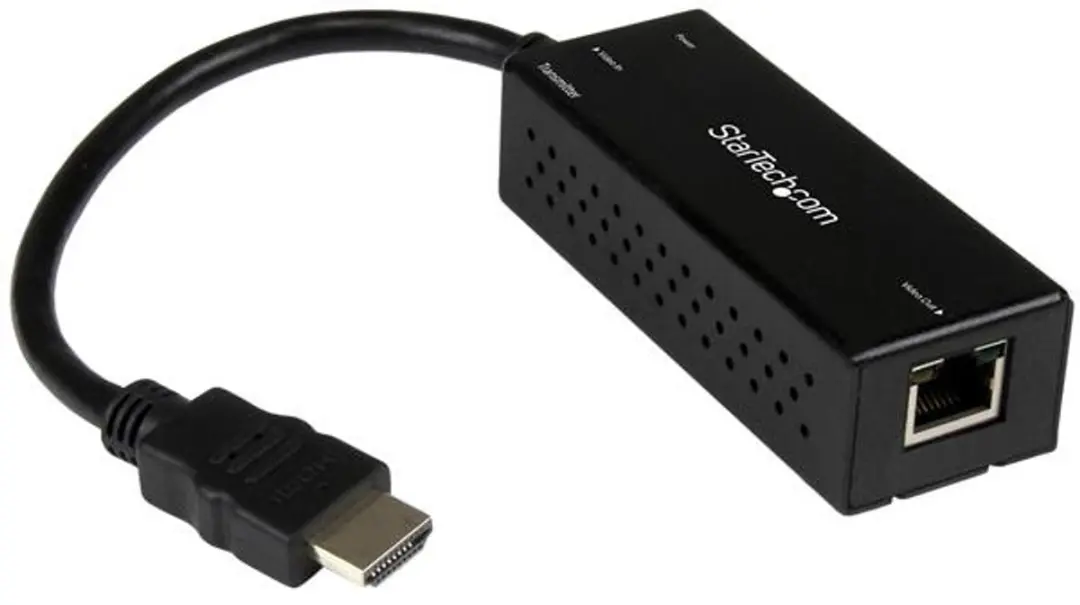 Startech HDBaseT Extender Set ST121HDBTDK - HDMI over CAT5 - 4K - Zwart