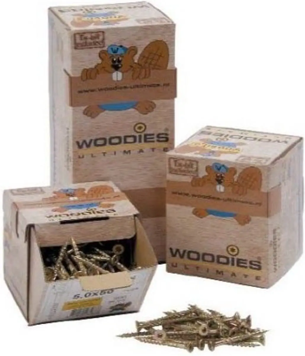 Woodies Ultimate Torx RVS 4x40 Platverzonkenkopschroef - 200 Stuks - afbeelding 6 van 6
