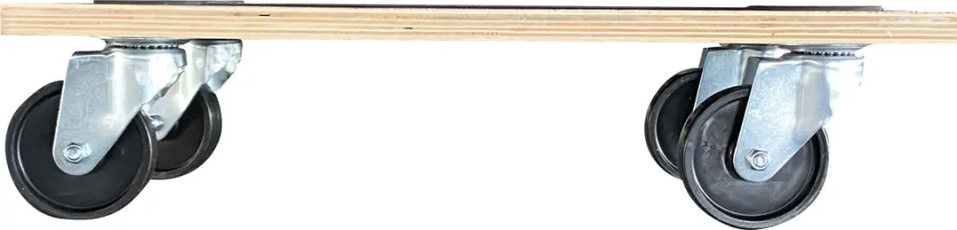 T4all Meubelroller 300kg - 58x30cm - Zwart/Bruin