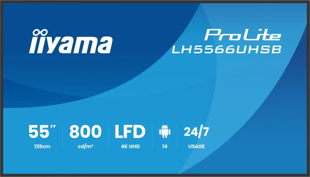 iiyama LH5566UHSB-B1AG Digitale Signage 55" LCD