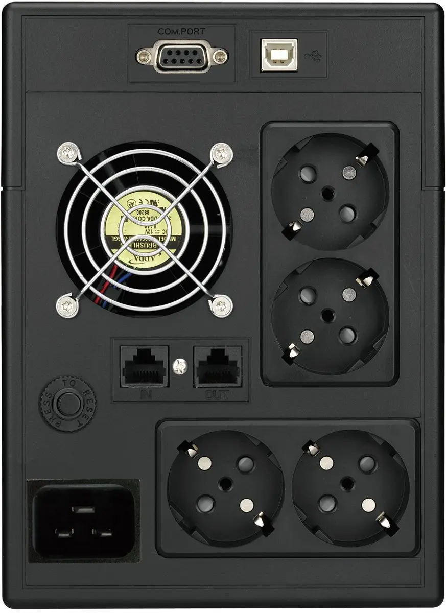 Power Walker VI 3000 SCL FR SAI 1800W - 4 Stopcontacten - Zwart