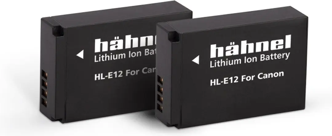 HAHNEL HL-E12 Twin Pack Accu - 2x 850mAh - Zwart