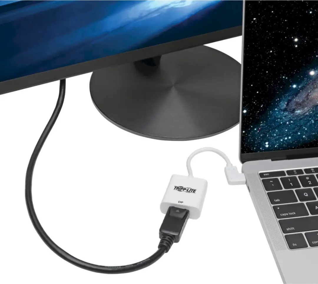 Tripp Lite U444-06N-DP-RA USB-C naar DisplayPort Adapter - 4K - Wit
