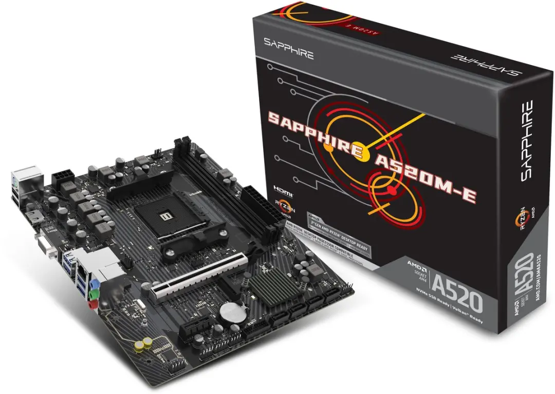 Sapphire A520M-E Micro ATX Moederbord - AMD A520