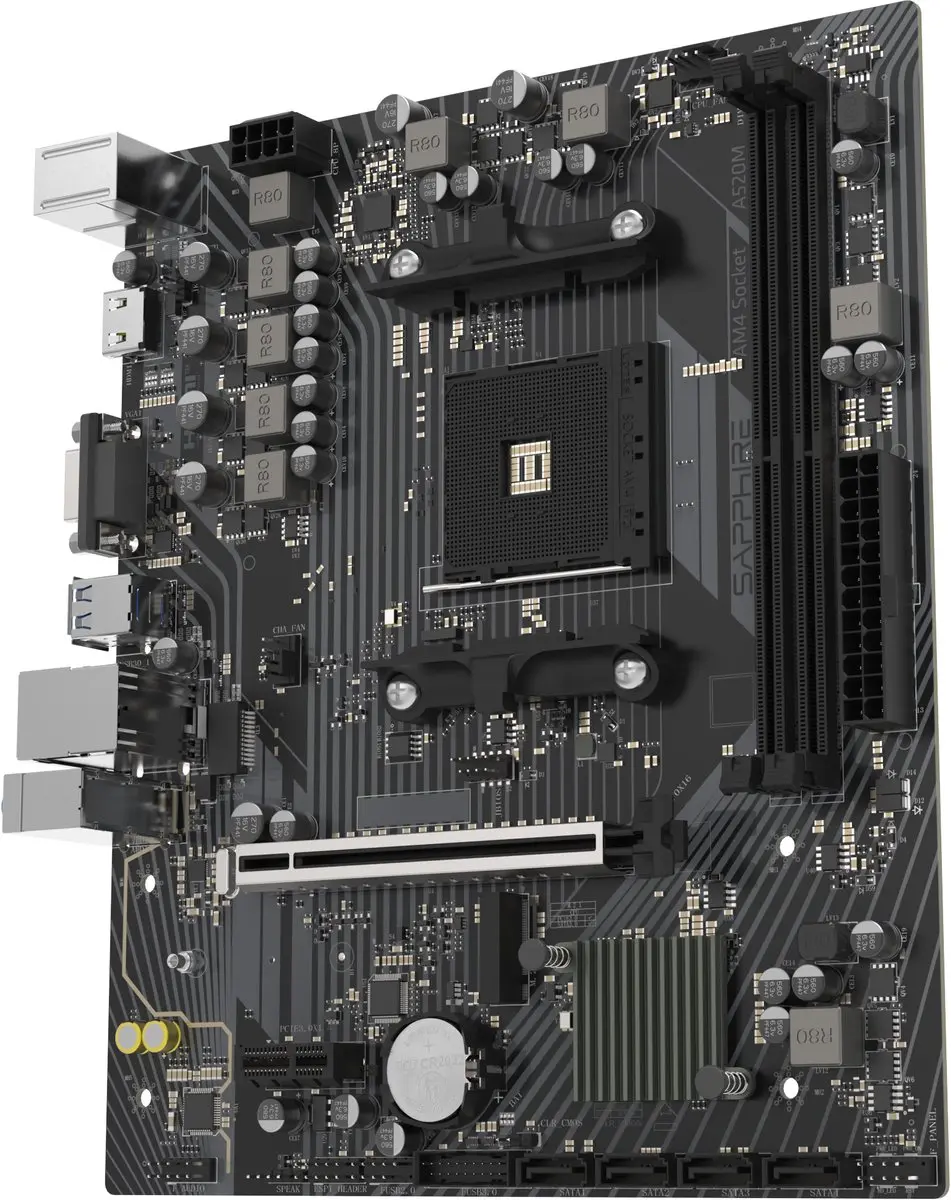 Sapphire A520M-E Micro ATX Moederbord - AMD A520