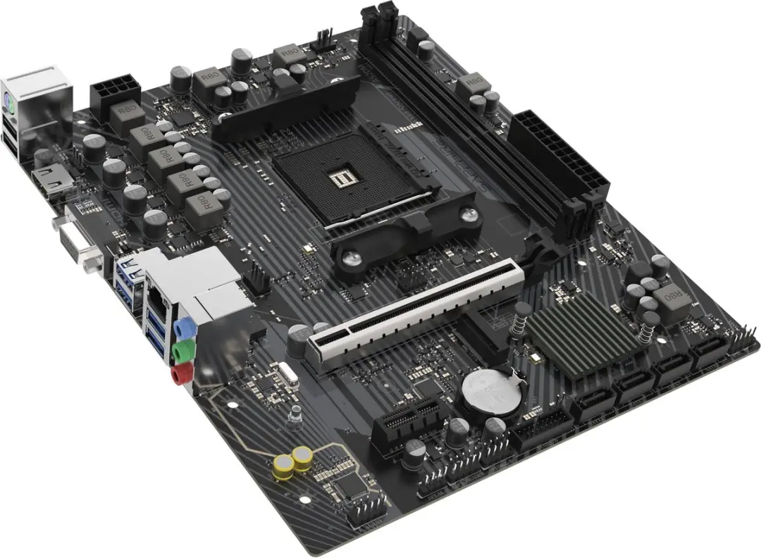 Sapphire A520M-E Micro ATX Moederbord - AMD A520 - afbeelding 6 van 6