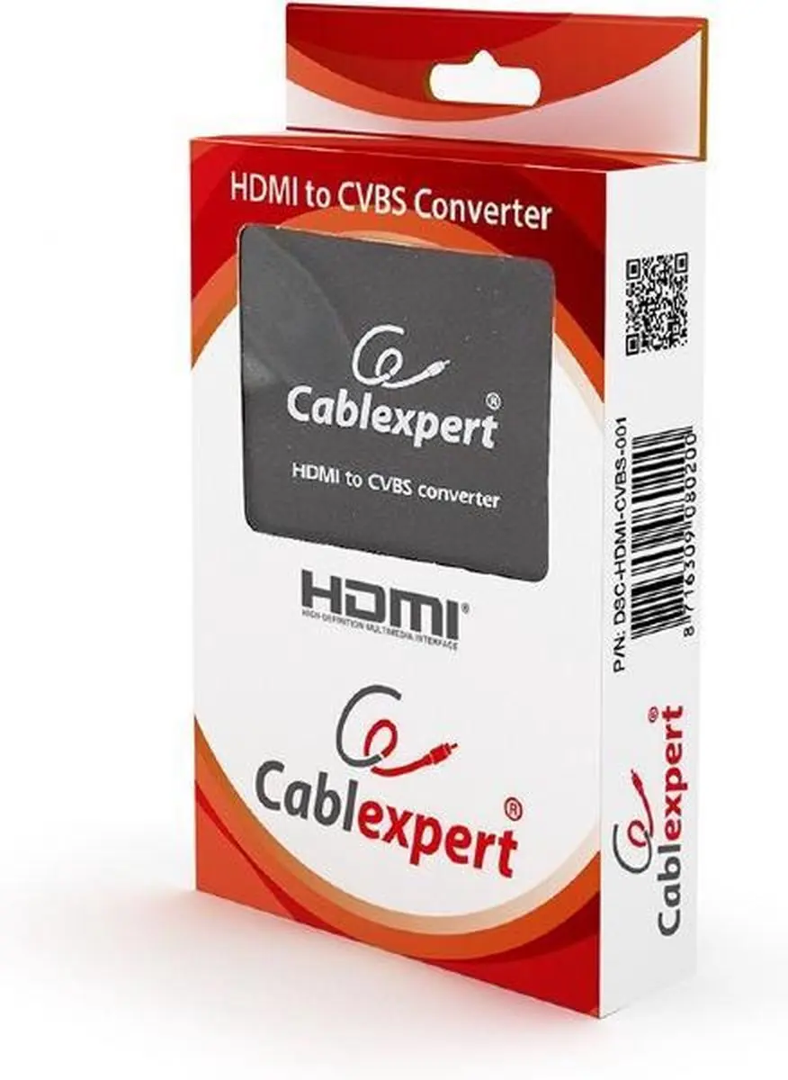 Cablexpert HDMI naar Composiet AV Converter GMB-DSC-HDMI-CVBS-001 - Zwart