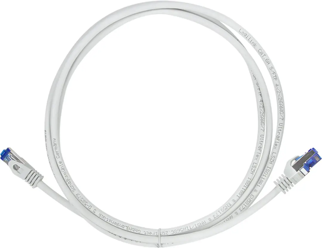 Logilink C6A092S RJ45 Kabel CAT 6A S/FTP 10m - Grijs