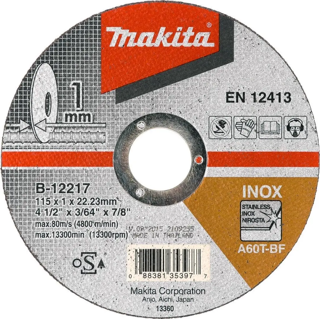 Makita B-46931 Doorslijpschijf 125mm RVS