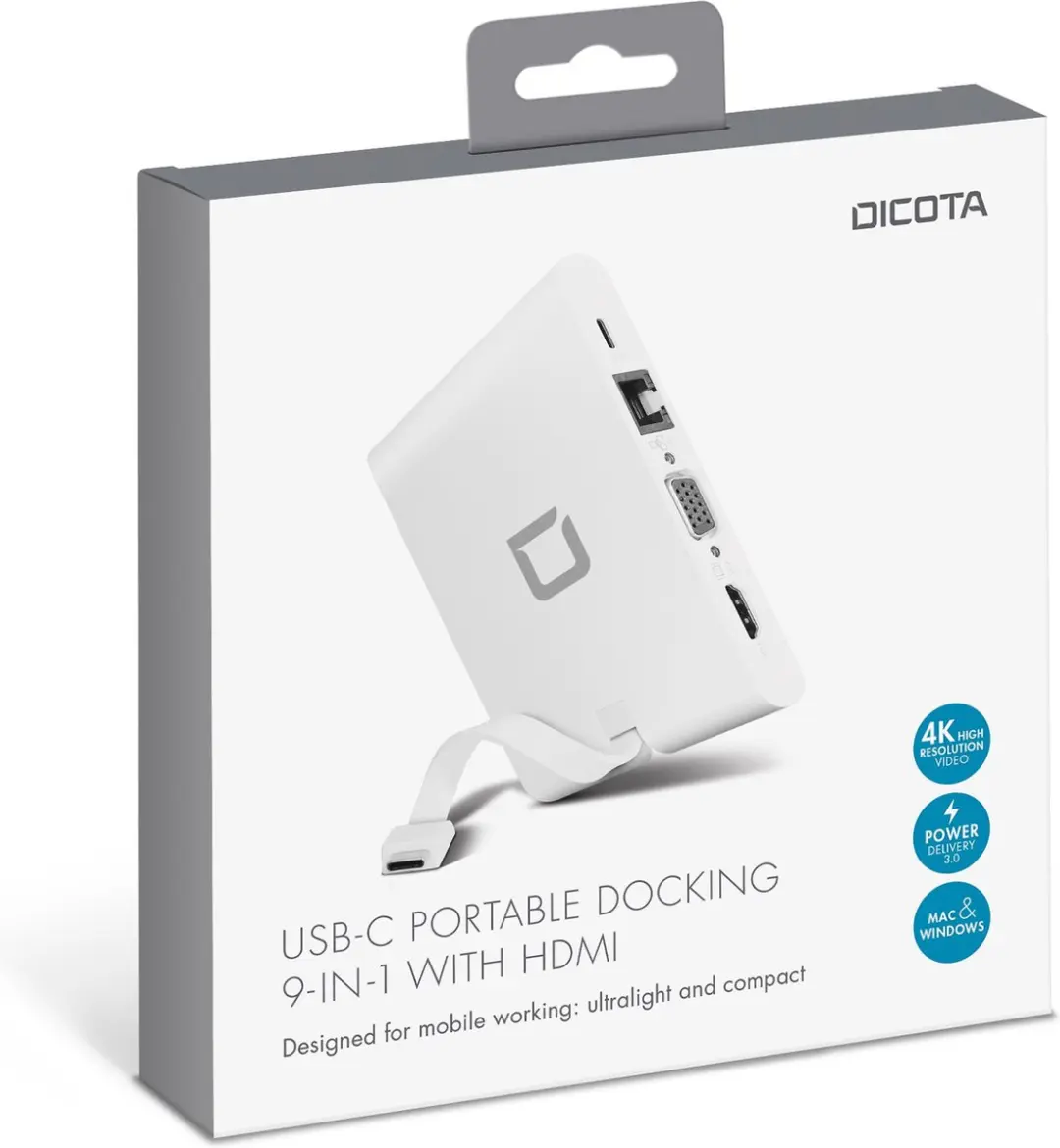Dicota D31729 Notebook Dock & Poortreplicator Wit
