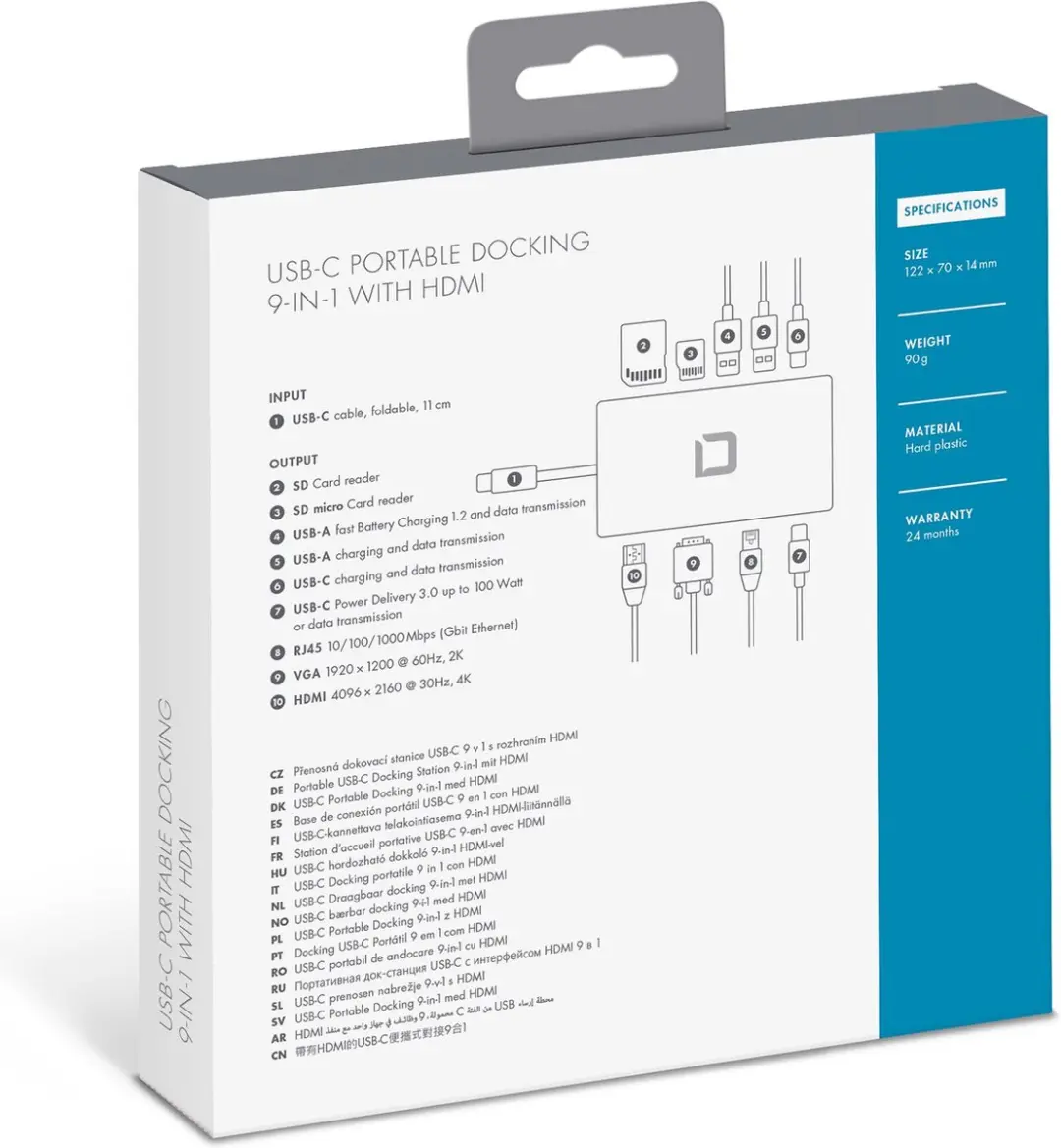 Dicota D31729 Notebook Dock & Poortreplicator Wit