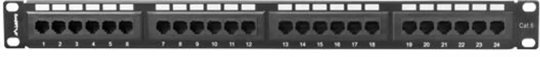 Lanberg PPU6-1024-B Patch Panel 24-Poorts Cat6 - Zwart