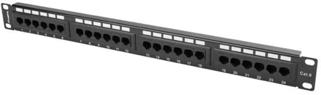 Lanberg PPU6-1024-B Patch Panel 24-Poorts Cat6 - Zwart - afbeelding 6 van 6