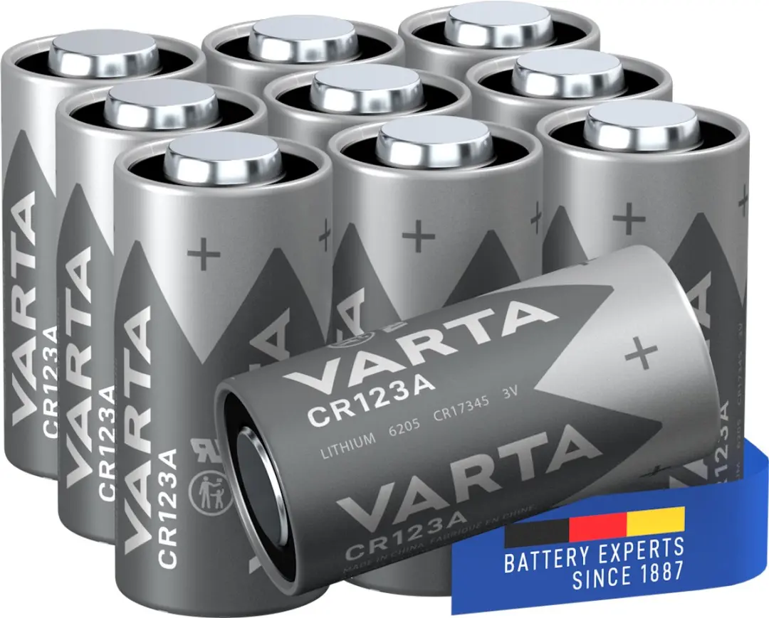 Varta CR123A Lithium Fotobatterij 1430mAh - 10 Stuks