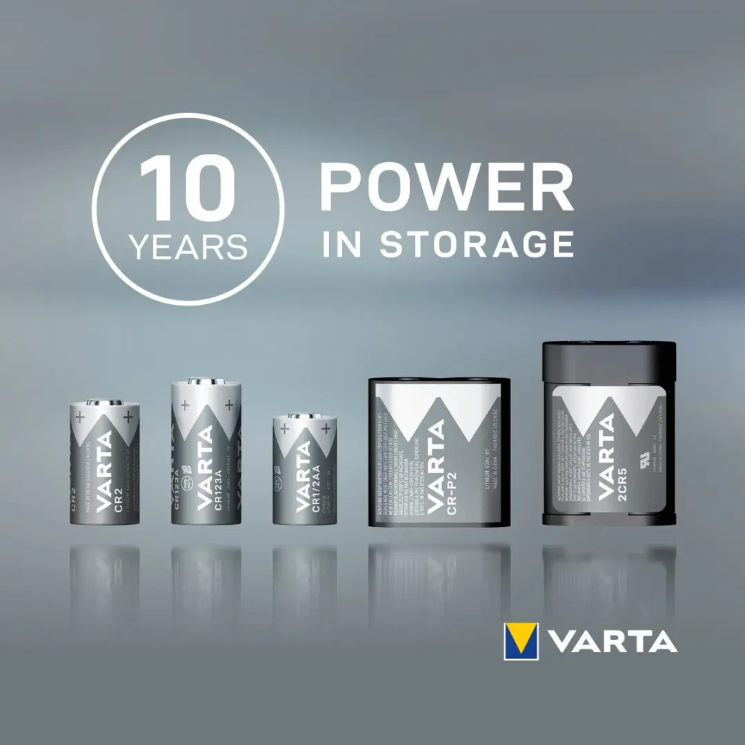 Varta CR123A Lithium Fotobatterij 1430mAh - 10 Stuks