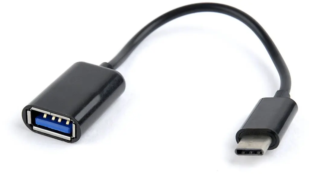 Cablexpert USB 2.0 naar USB-C Adapterkabel AB-OTG-CMAF2-01 - 0,20m - Zwart