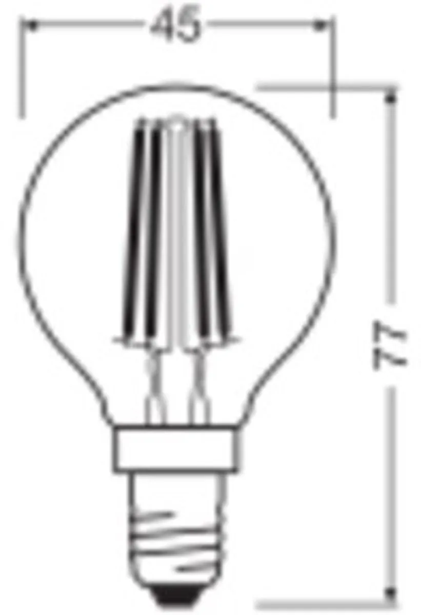 LEDVANCE Classic E14 Peer Filament 4.2W 470lm